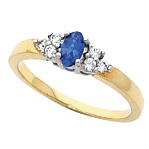 Ring Mounting for Oval Gemstone 