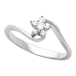 Accented Cluster Ring Mounting