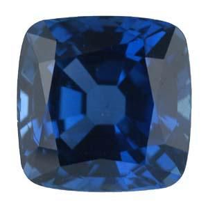 Antique Square Genuine Blue Sapphire (Black Box)