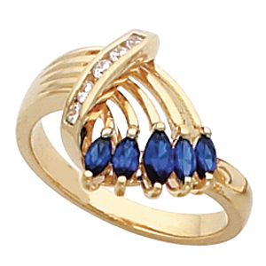 Ring Mounting for Marquise Gemstones