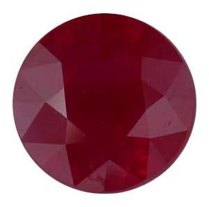 Round Genuine Ruby (Black Box)