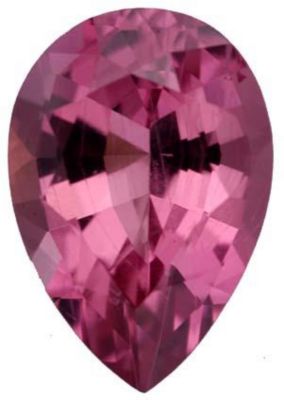 Pear Genuine Pink Tourmaline (Black Box)