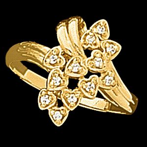 Heart Illusion Ring for Diamonds