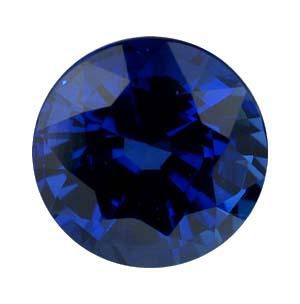 Round Genuine Blue Sapphire (Black Box)
