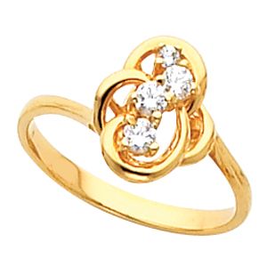 Accented Cluster Ring Mounting