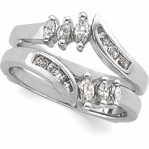 Accented Marquise Ring Guard