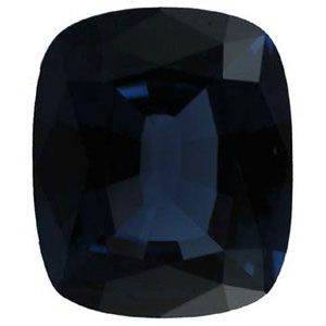 Antique Cushion Genuine Blue Spinel (Black Box)