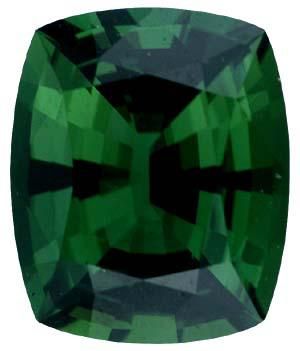Antique Cushion Genuine Green (Chrome) Tourmaline (Black Box)