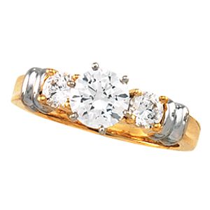 3-Stone Engagement Base Ring Mounting