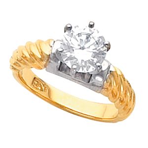 Solitaire Engagement Base Ring Mounting