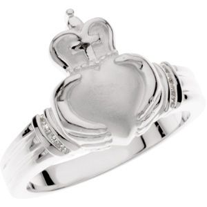 Claddagh Ladies or Gents Wedding Band Mounting