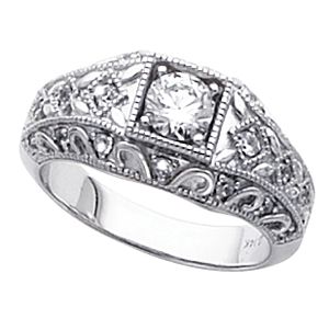 Vintage Design Engagement Ring Mounting