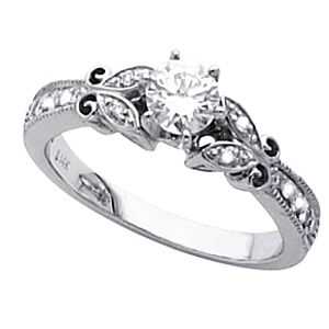 Vintage Design Engagement Base Ring Mounting