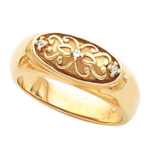 Fashion Band with Diamond Accents