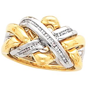 Ladies or Gents Puzzle Ring Wedding Band Mounting