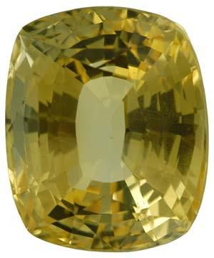 Antique Cushion Genuine Yellow Sapphire (Black Box)