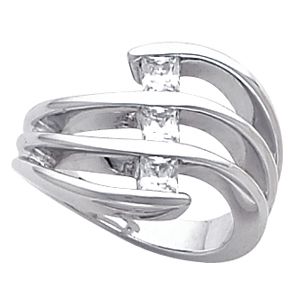 3-Stone Right Hand Ring Mounting