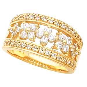 Etruscan-Inspired Ring Mounting for Diamonds