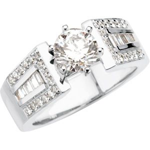 Cathedral Engagement Base Ring Mounting