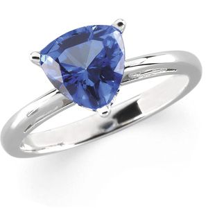 Scroll Setting&reg; Design Ring Mounting for Trillion Gemstone Solitaire