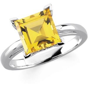 Scroll Setting&reg; Design Ring Mounting for Princess Gemstone Solitaire