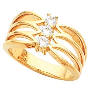 3-Stone Diamond Fashion Ring