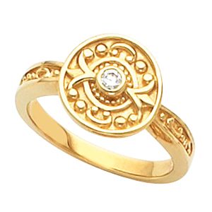 Etruscan-Inspired  Solitaire Ring Mounting