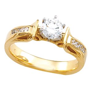Cathedral Engagement  Base Ring Mounting & Band
