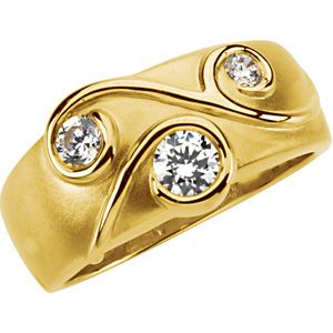 3-Stone Fashion Ring Mounting
