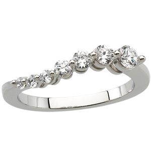 Journey 7 Stone Graduated Ring Mounting for Diamonds
