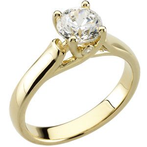 Semi-Mount Woven-Prong Engagement Ring