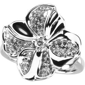 Floral Ring for Diamonds