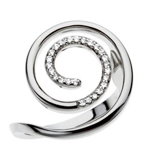 Scroll Pattern Mounting for Diamonds