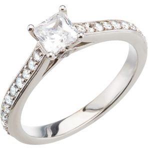 Semi-Mount Engagement Ring or Matching Band