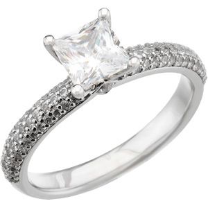 Accented Engagement Ring 