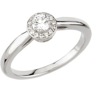 Halo-Styled Engagement Ring 