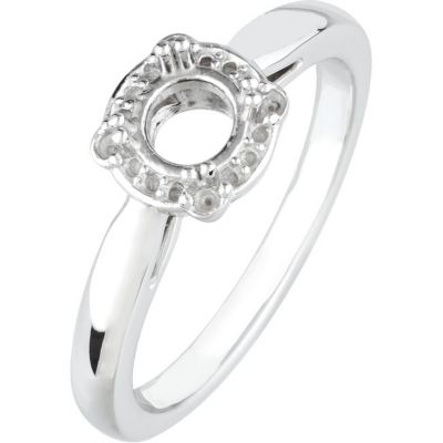 Halo-Styled Engagement Ring or Band Mounting