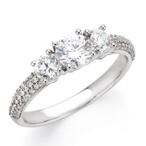 Semi-mount Diamond Engagement Ring or Matching Band