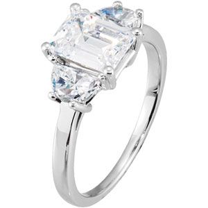 Semi-Mount Engagement Ring or Matching Band
