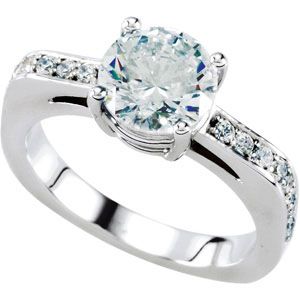 Euro Shank Engagement Ring Mounting