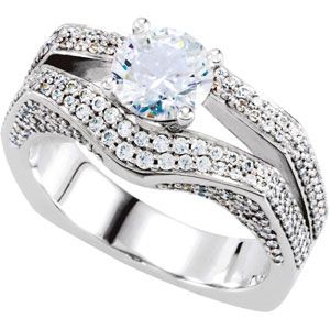 Euro Shank Engagement Ring Mounting