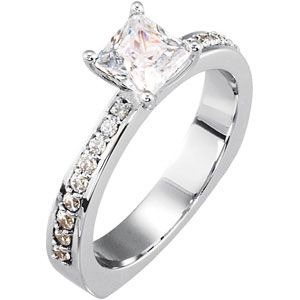 Euro Shank Engagement Ring Mounting