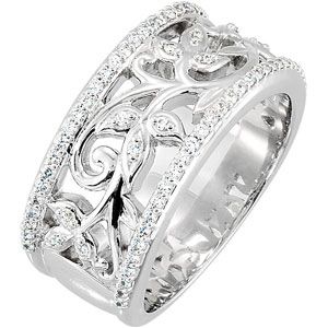Etruscan-Inspired Ring Mounting for Diamonds