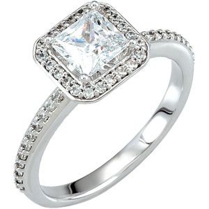Semi-mount Engagement Ring or Matching Band