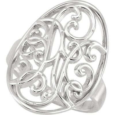 Scroll Ring Mounting for Diamonds