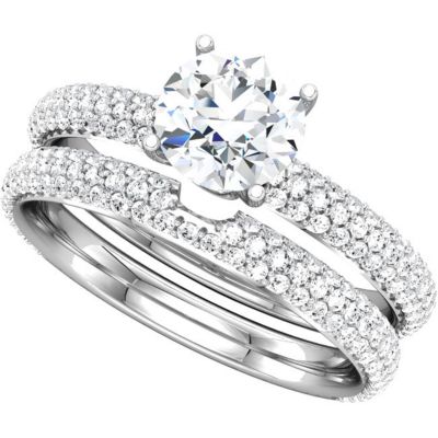 ROUND CUT SOLITAIRE ENGAGEMENT RING MOUNTING