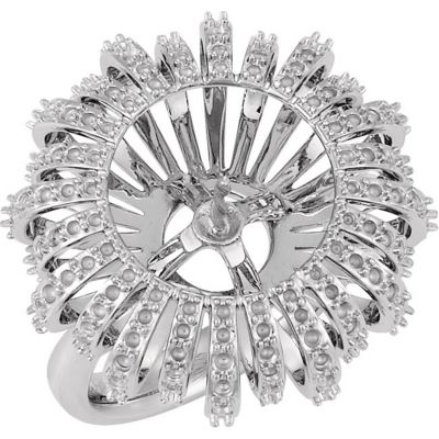 Ring Mounting for Pearl & Diamonds