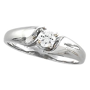 Cathedral Engagement Ring Mounting & Band