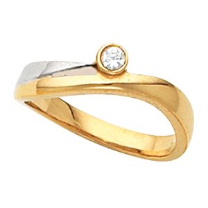 Two Tone Fashion Ring Mounting