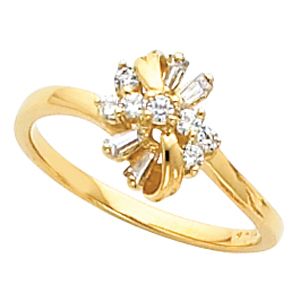 Fancy Cocktail Cluster Ring Mounting
